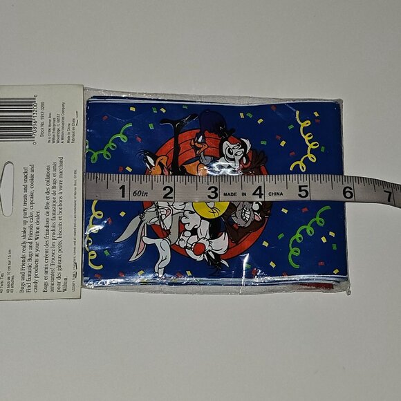VTG NOS Looney Tunes Party Favor Treat Bags Ties (40 pk) Wilton Bugs Taz Daffy - Picture 7 of 7